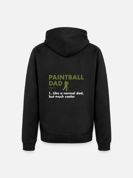Sport Dad Definition Paintball - Unisex Premium Organic Zip Hoodie - black