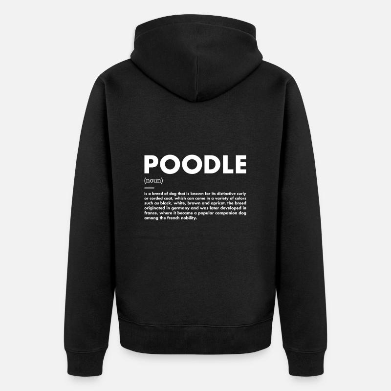 Définition du caniche - Veste à capuche bio Premium Unisexe - noir