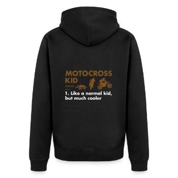 Sport Kid Définition Motocross - Veste à capuche bio Premium Unisexe - noir - Dos - Nico (187cm)