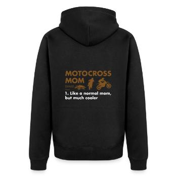 Sport Maman Définition Motocross - Veste à capuche bio Premium Unisexe - noir - Dos - Nico (187cm)