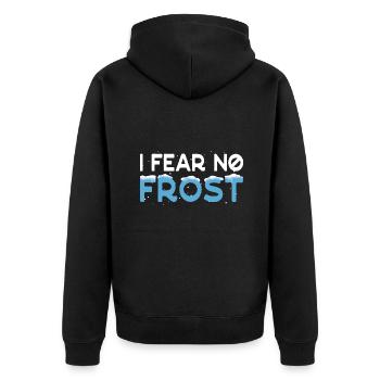 Eau glacée I Fear No Frost idée cadeau - Veste à capuche bio Premium Unisexe - noir - Dos - Nico (187cm)