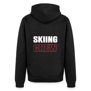 Équipe de ski - Veste à capuche bio Premium Unisexe - noir - Dos - Nico (187cm)
