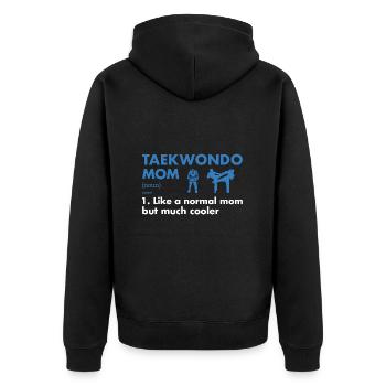 Sport Maman Définition Taekwondo - Veste à capuche bio Premium Unisexe - noir - Dos - Nico (187cm)