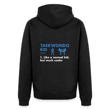 Sport Kid Définition Taekwondo - Veste à capuche bio Premium Unisexe - noir - Dos - Nico (187cm)