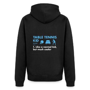 Sport Kid Définition Tennis de Table - Veste à capuche bio Premium Unisexe - noir - Dos - Nico (187cm)