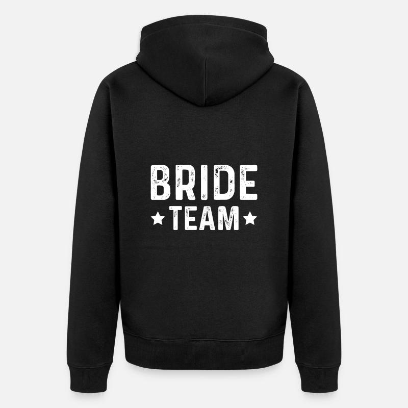 Équipe de la mariée - Veste à capuche bio Premium Unisexe - noir