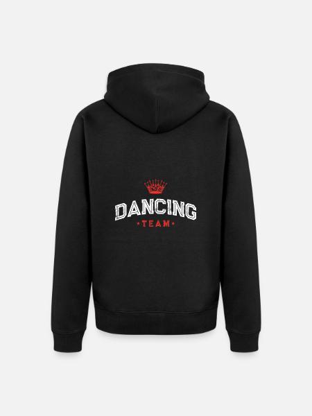 Dancing Team - Unisex Premium Organic Zip Hoodie - black