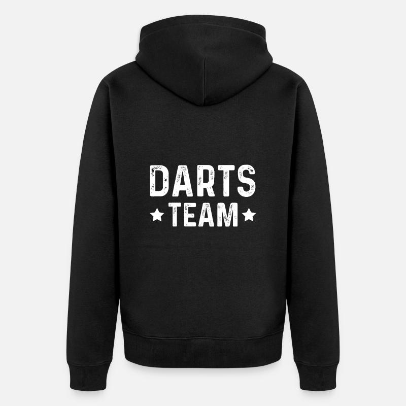 Équipe de fléchettes - Veste à capuche bio Premium Unisexe - noir