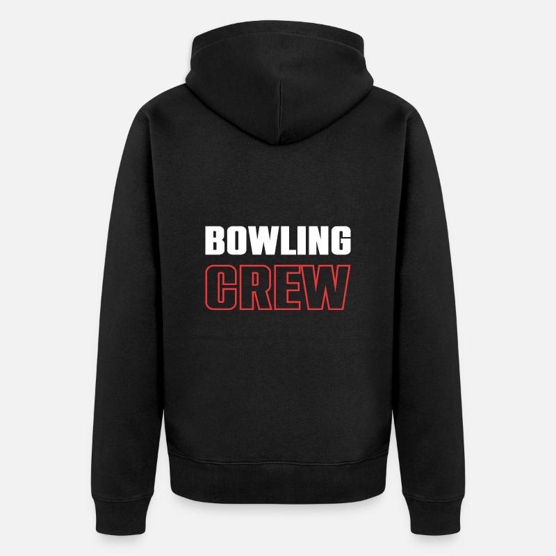 Équipe de bowling - Veste à capuche bio Premium Unisexe - noir