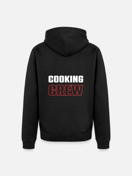 Cooking Crew - Unisex Premium Organic Zip Hoodie - black