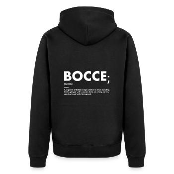 Sport Définition Bocce - Veste à capuche bio Premium Unisexe - noir - Dos - Nico (187cm)