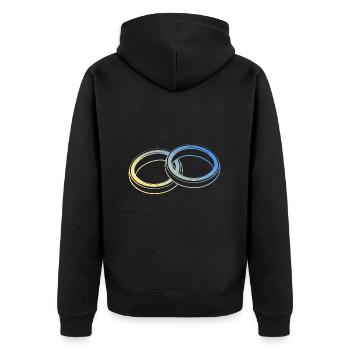 Alliances - Veste à capuche bio Premium Unisexe - noir - Dos - Nico (187cm)