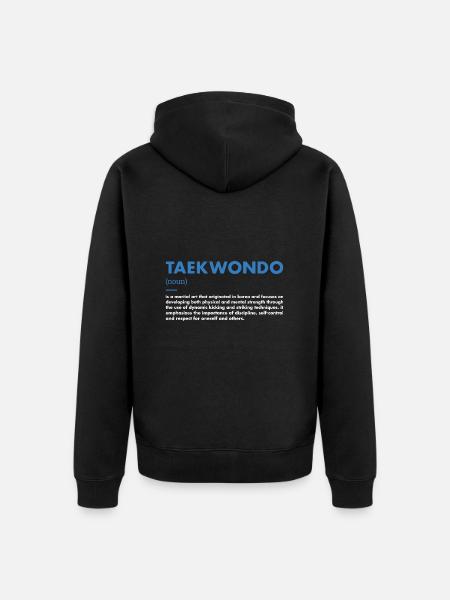 Sport Definition Taekwondo - Unisex Premium Organic Zip Hoodie - black