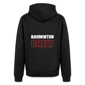 Équipe de badminton - Veste à capuche bio Premium Unisexe - noir - Dos - Nico (187cm)