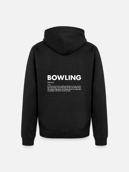 Sport Definition Bowling - Unisex Premium Organic Zip Hoodie - black