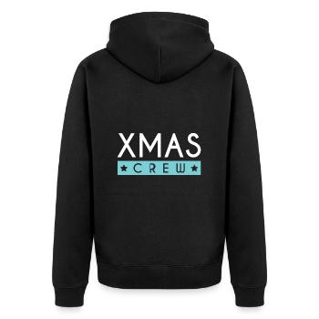 Équipage de Noël - Veste à capuche bio Premium Unisexe - noir - Dos - Nico (187cm)