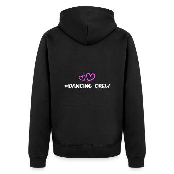 Cœur d’équipage dansant - Veste à capuche bio Premium Unisexe - noir - Dos - Nico (187cm)