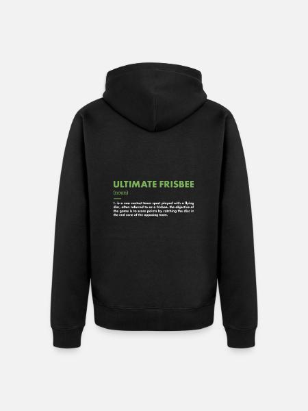 Sport Definition Ultimate Frisbee - Unisex Premium Organic Zip Hoodie - black