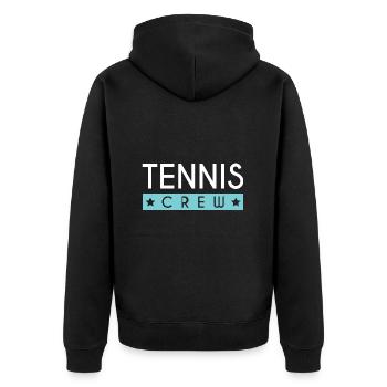 Équipe de tennis - Veste à capuche bio Premium Unisexe - noir - Dos - Nico (187cm)