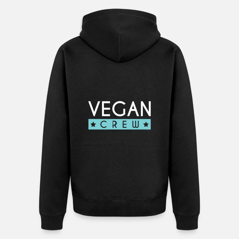 Équipage végétalien - Veste à capuche bio Premium Unisexe - noir