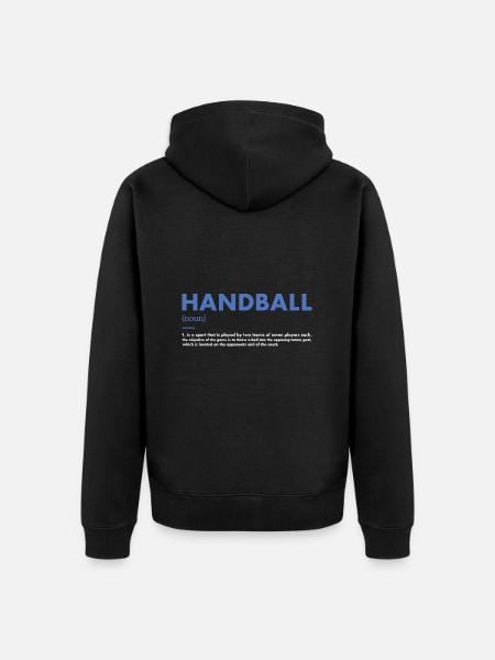 Sport Definition Handball - Unisex Premium Organic Zip Hoodie - black