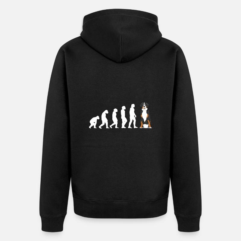 Evolution Bouvier Bernois - Veste à capuche bio Premium Unisexe - noir