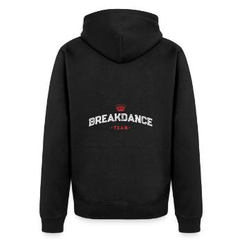 Équipe de breakdance - Veste à capuche bio Premium Unisexe - noir - Dos - Nico (187cm)