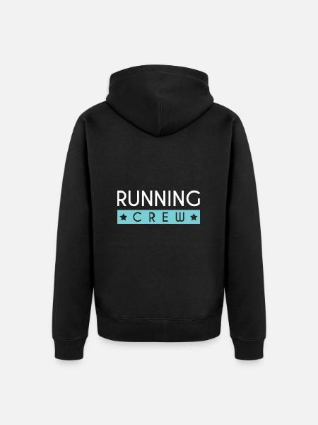 Équipe de course - Veste à capuche bio Premium Unisexe - noir