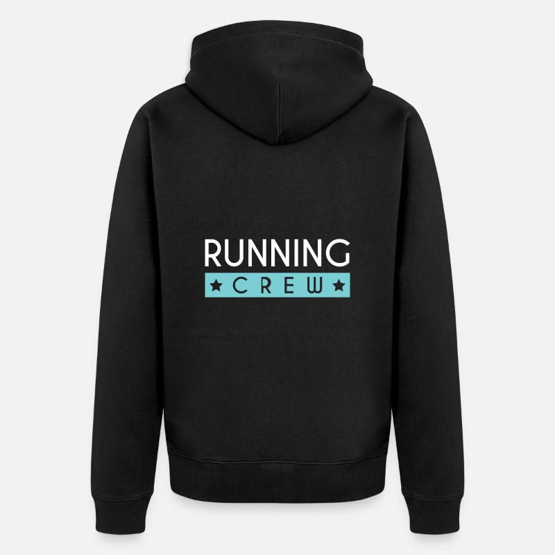 Équipe de course - Veste à capuche bio Premium Unisexe - noir