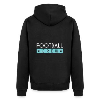 Équipe de football - Veste à capuche bio Premium Unisexe - noir - Dos - Nico (187cm)