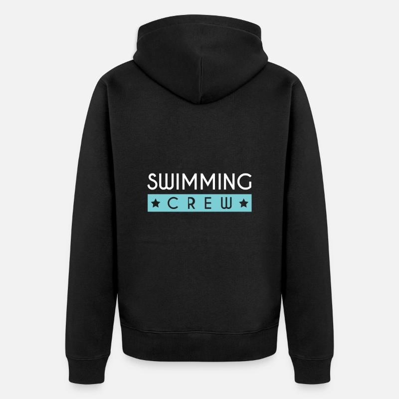 Équipage de natation - Veste à capuche bio Premium Unisexe - noir