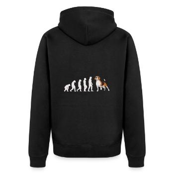 Evolution Beagle - Veste à capuche bio Premium Unisexe - noir - Dos - Nico (187cm)