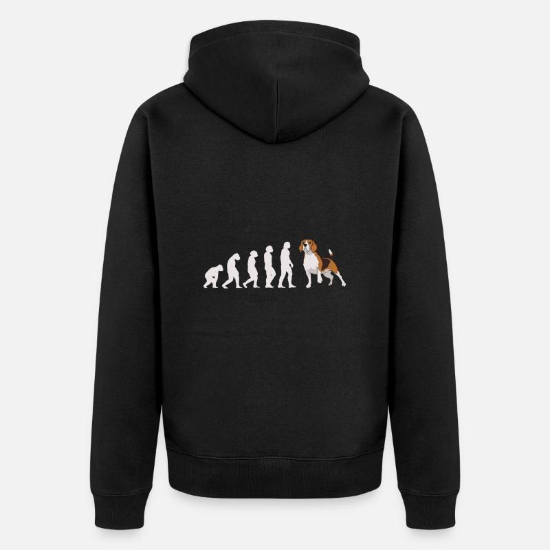 Evolution Beagle - Veste à capuche bio Premium Unisexe - noir