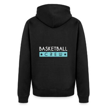 Équipe de basket-ball - Veste à capuche bio Premium Unisexe - noir - Dos - Nico (187cm)