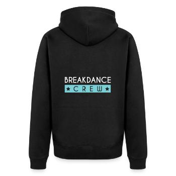 Équipe de breakdance - Veste à capuche bio Premium Unisexe - noir - Dos - Nico (187cm)