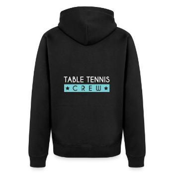 Équipe de tennis de table - Veste à capuche bio Premium Unisexe - noir - Dos - Nico (187cm)