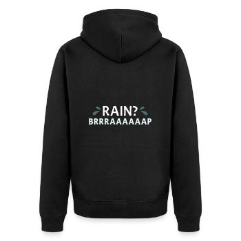 Balk? Brrraaaaaap Whitewater Kayaking - Unisex Premium Organic Zip Hoodie - black - Back - Nico (187cm)