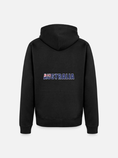 Australia Rugby4 Australia - Unisex Premium Organic Zip Hoodie - black