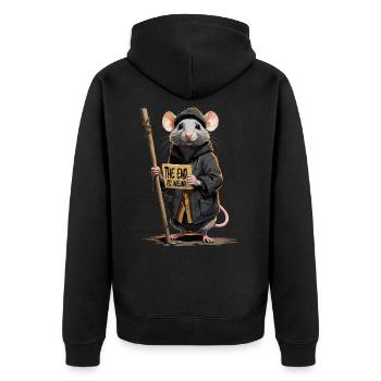La fin approche - Veste à capuche bio Premium Unisexe - noir - Dos - Nico (187cm)