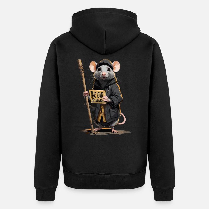 La fin approche - Veste à capuche bio Premium Unisexe - noir