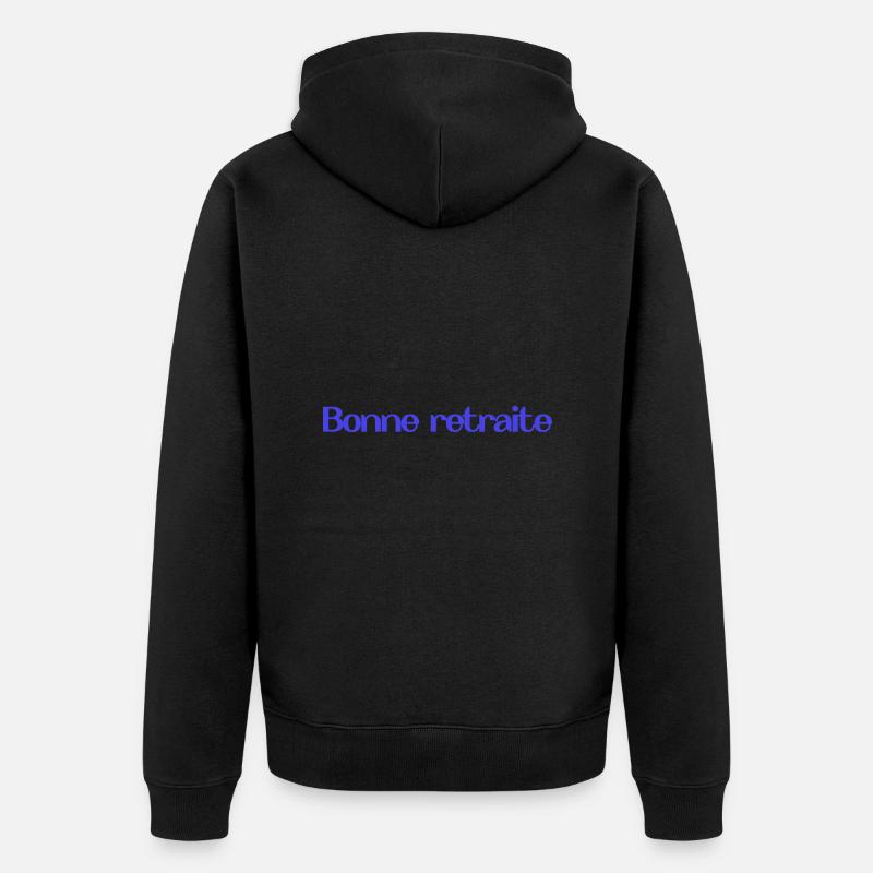 RETRAITE. RETRAITE. RETRAITEE. RETRAITE - Veste à capuche bio Premium Unisexe - noir