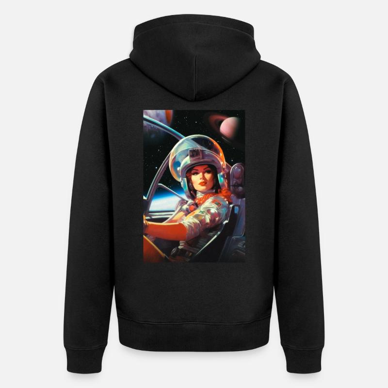 Prochain arrêt Mars - Veste à capuche bio Premium Unisexe - noir