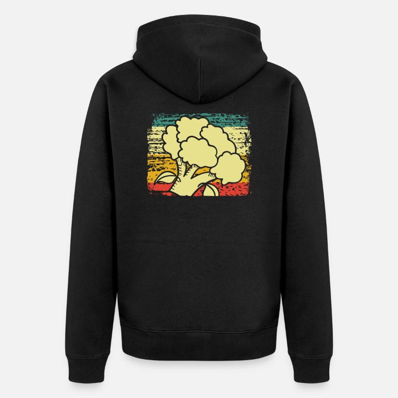 Brocoli - Veste à capuche bio Premium Unisexe - noir