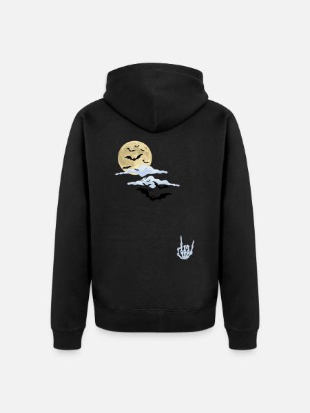 Halloween rocks - Unisex Premium Organic Zip Hoodie - black