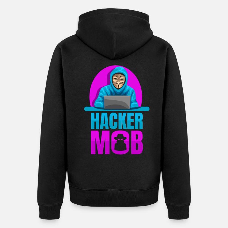 Programmer Coder Software Developer - Unisex Premium Organic Zip Hoodie - black