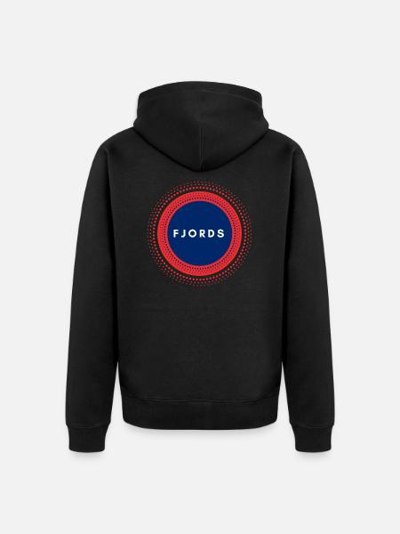 Norwegian Fjords - Unisex Premium Organic Zip Hoodie - black