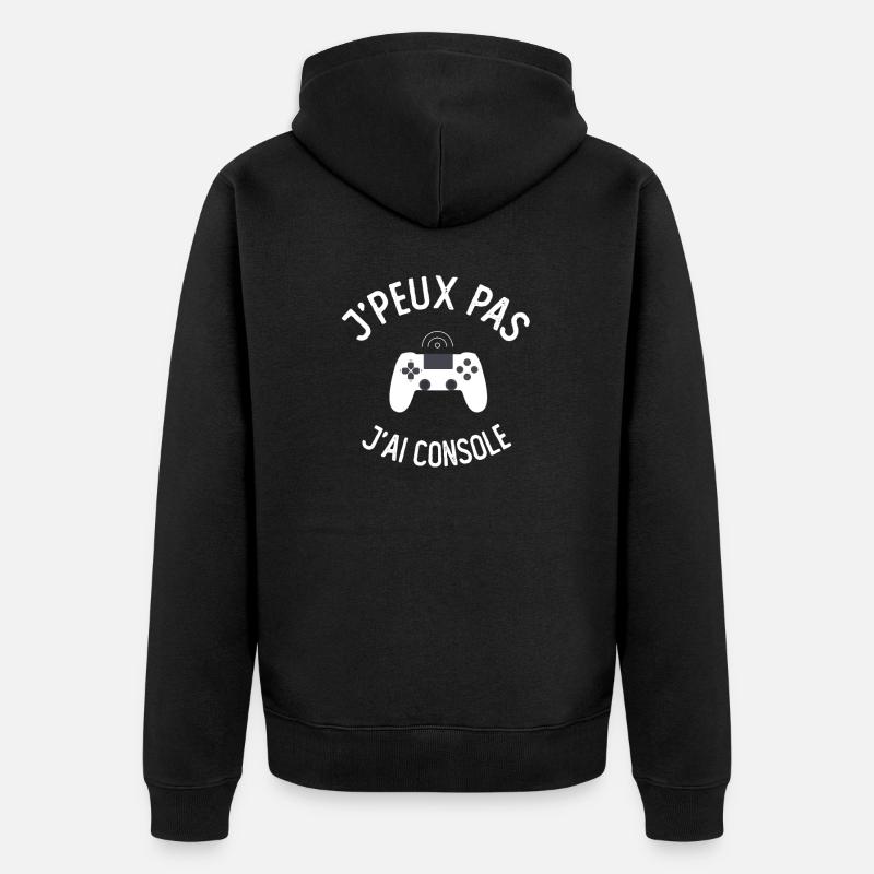J'peux pas j'ai console - Veste à capuche bio Premium Unisexe - noir