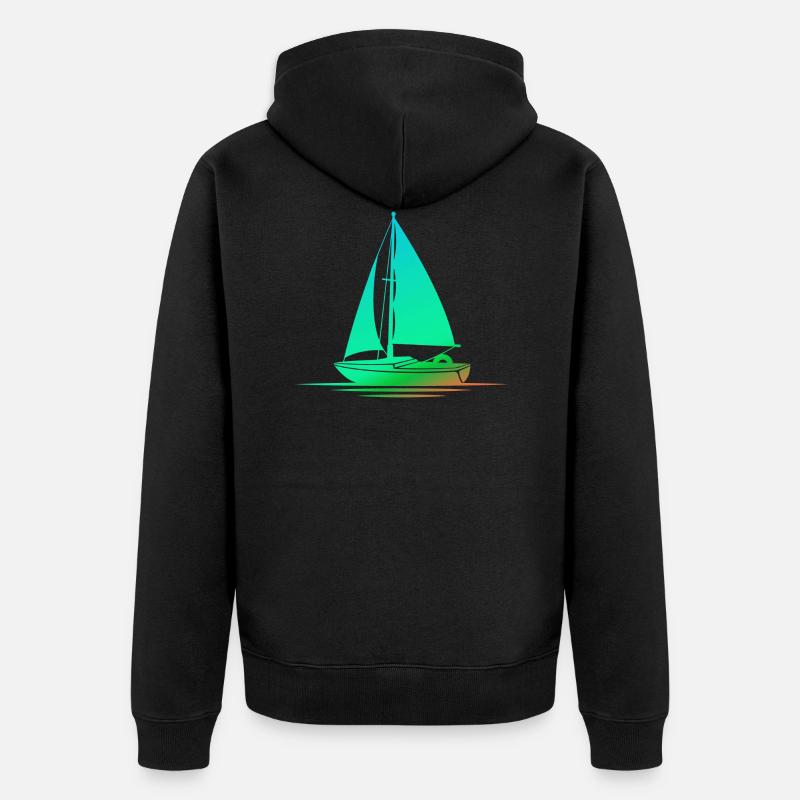Voile - Veste à capuche bio Premium Unisexe - noir