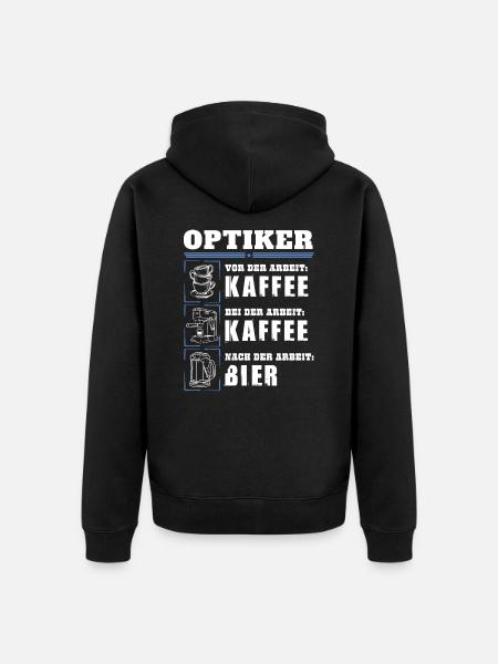 Mon quotidien d'opticien - Veste à capuche bio Premium Unisexe - noir