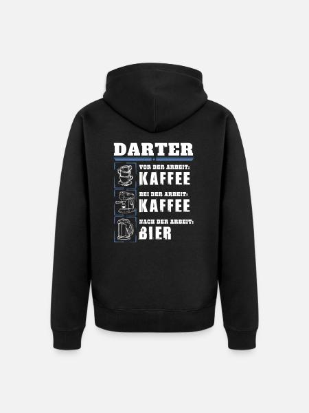 Mon quotidien de dard - Veste à capuche bio Premium Unisexe - noir